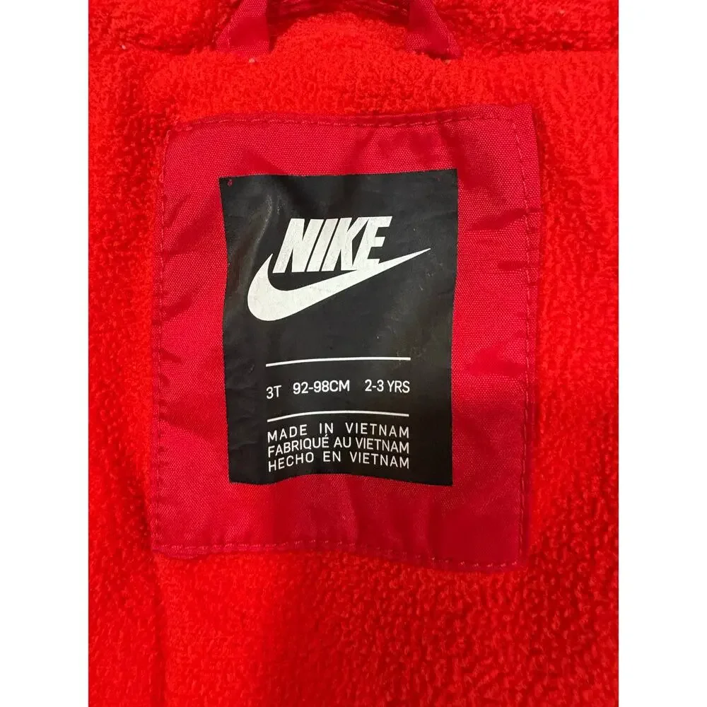 Boys Nike Hooded Coat Size 3T Red